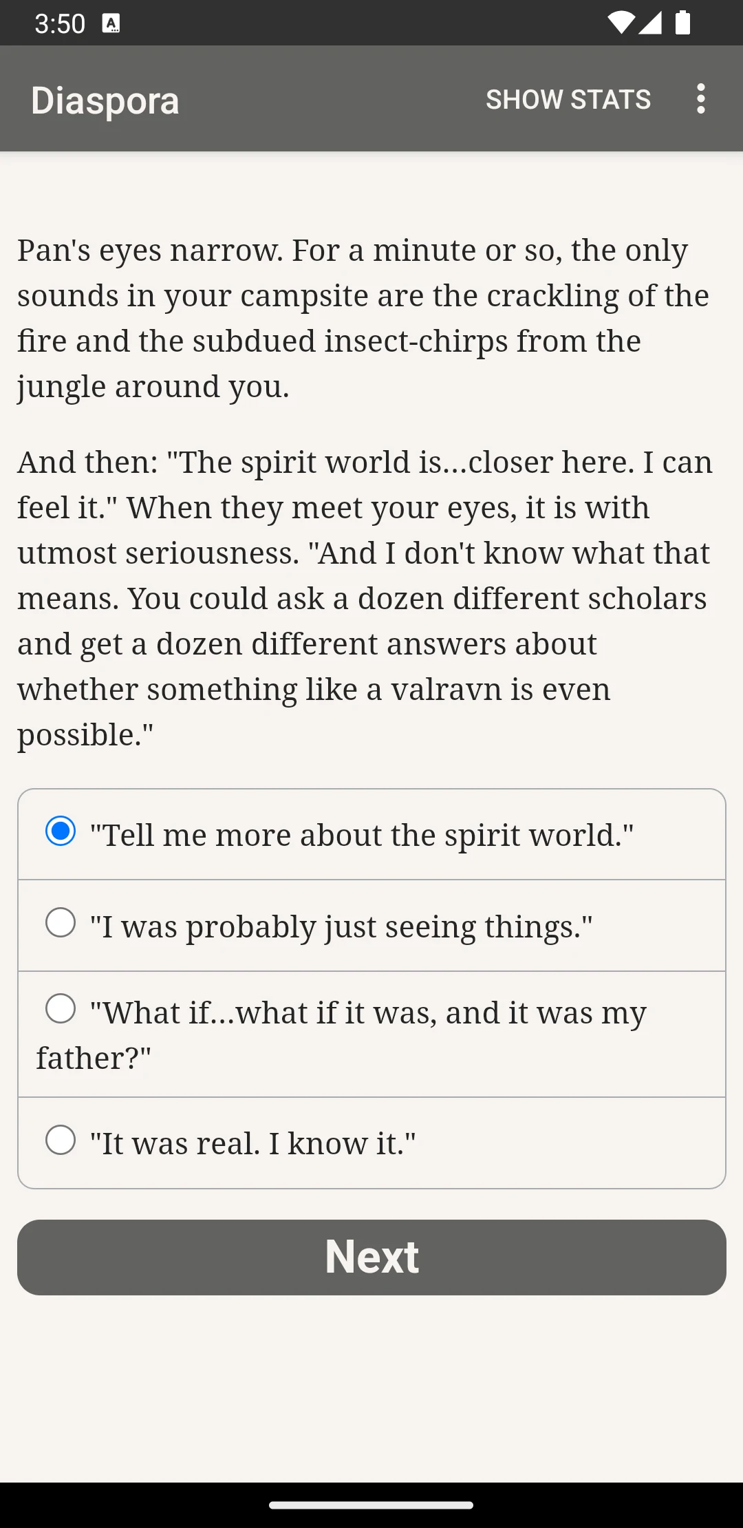 Diaspora screenshot