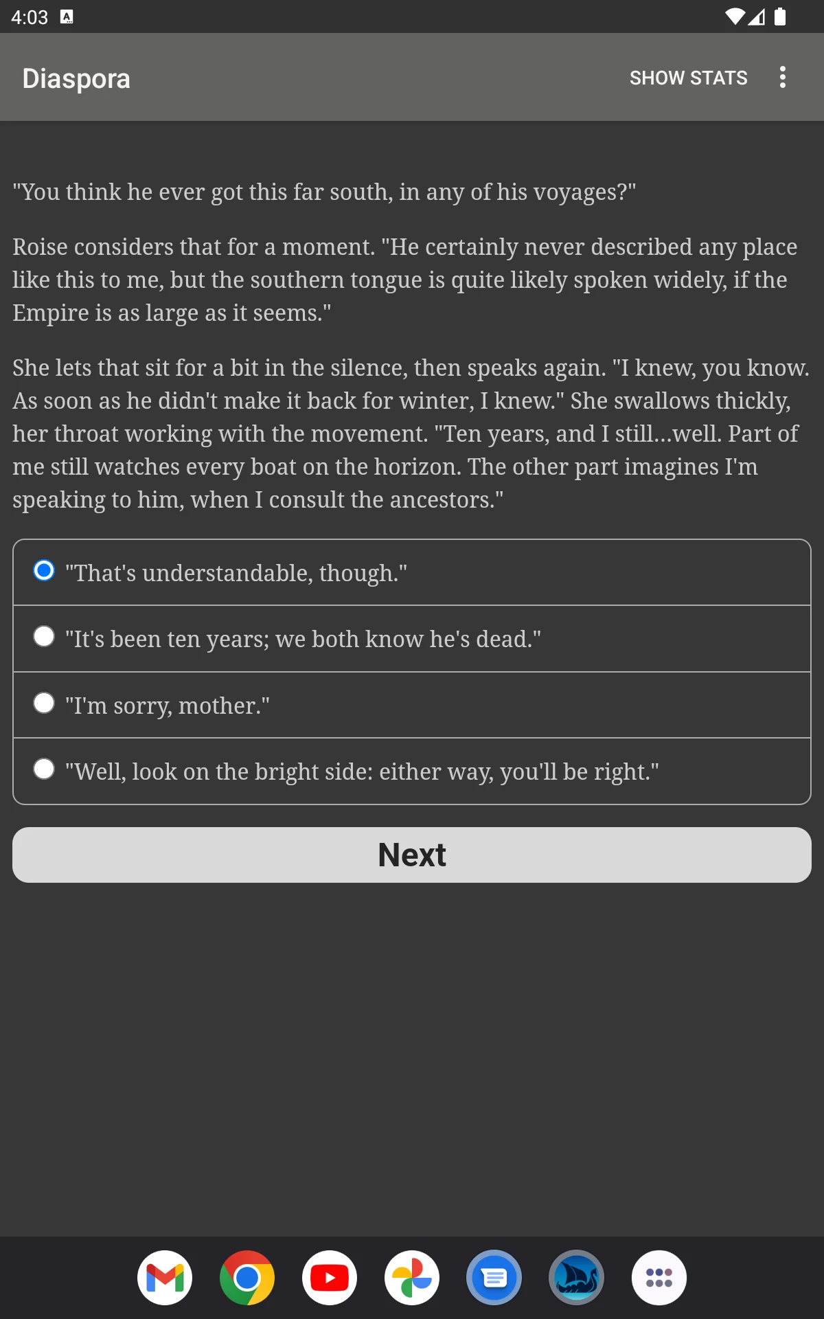 Diaspora screenshot